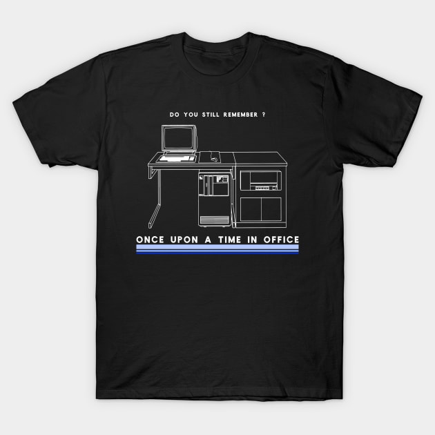 Do you still remember ? Old Office Desk Diagram - Cool Tech T-Shirt by LetShirtSay